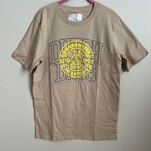 Dutch Bros Tan and Yellow Short Sleeve Tee